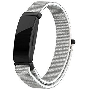 Strap-it Fitbit Inspire nylon bandje (zeeschelp)