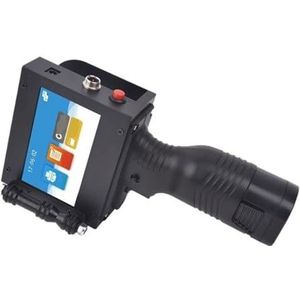 Draagbare Handheld Automatische Inkjetprinter 4,3-inch Touchscreen Met 25,4 Mm Originele Zwarte Inktcartridge