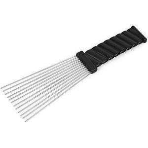 Folansy Wave Stijl Afro Kam, Metalen Afro-Amerikaanse Pick Kam Kappers Styling Tool Voor Haar Styling