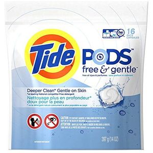 Tide Pods Free & Gentle - 16 count, 14 oz by Procter And Gamble