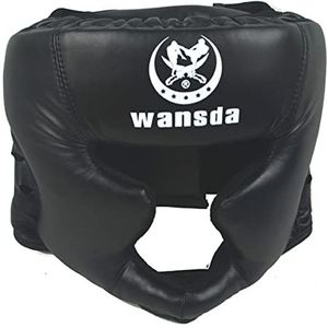 Hoofddeksels voor boksen | Essentiële lederen MMA-beschermer hoofddeksel - Verstelbare gevoerde hoofdbeschermer voor kickboksen, sparren, karate, taekwondo Leryveo