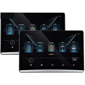 Draagbare dvd-speler voor videospelers op hoofdsteunen in auto's IPS 4K HD1080P Auto Hoofdsteun Monitor WIFI/HDMI/USB/TF/BT RAM 2GB ROM16GB Mirroring/Miracast APP Downloaden met HD-roterend scherm (C