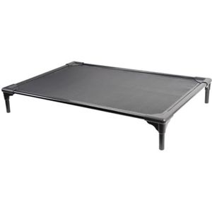 Huisdier Bed Huisdierkampbed Aluminium huisdierbed Aluminium hondenbed Hond Zomer Ademend kampeerbed Verhoogd hondenbed Rond Huisdierbed(Black)