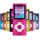 Mymahdi MP4 / MP3 draagbare speler, roze, met 1,8 inch lcd-scherm en geheugensleuf, maximale ondersteuning 128 GB Memory TF-kaart