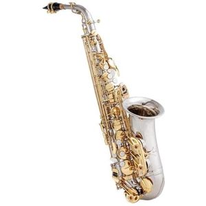 saxofoon kit Altsaxofoon Vernikkeld Gouden Sleutel Professioneel Saxmondstuk Met Graveerpatroon