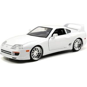 Gegoten lichtmetalen automodel 1:24 Speelgoedlegering Auto Diecasts Speelgoedvoertuigen Automodel Miniatuurschaalmodel Autospeelgoed (Color : White)