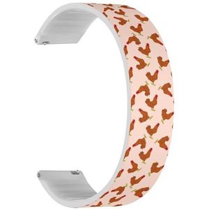 Solo Loop band compatibel met Garmin Forerunner 255/255 Music, 265, 745, Venu 2, Venu 3, Vivoactive 4 (Cheetahs Hunting Butterflies), snelsluiting, 22 mm elastisch siliconen bandje, accessoire,