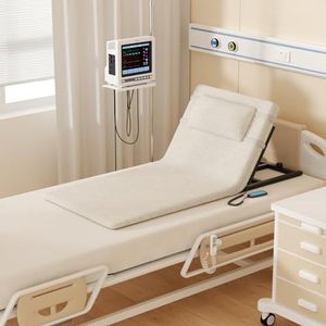 Elektrische hefbare rugleuning, 0~80° verstelbare elektrische hefbare rugleuning, met afstandsbediening, zeer dichte rebound-spons, elektrische hulprugleuning voor senioren(White,90CM-B)