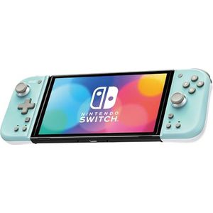 HORI Nintendo Switch Split Pad Compact (Mint Green x White) - Ergonomic Controller for Handheld Mode - Officially Licensed by Nintendo
