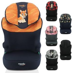 Nania - START I 106-140 cm R129 i-Size autostoel met riem - Voor kinderen van 5 tot 10 jaar - In hoogte verstelbare hoofdsteun - Kantelbare bodem - Made in France (Fox)