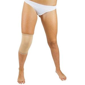 Kniebrace, buisvormig, effen, 1 kl. 1 - kleur beige - maat 4 (omtrek over de knie cm 41-44)