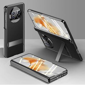 Beschermingskoffer Compatibel met Huawei Mate X3 hoesje, mobiele telefoon flip case, [gegalvaniseerde telefoonhoes] [schermbeschermer] Robuust schokbestendig 360 volledig beschermende telefoonhoes + k
