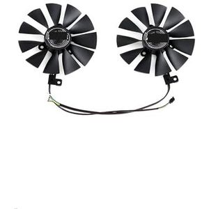 87MM FDC10U12S9-C koelventilator voor ASUS voor GeForce RTX 2080 2070 2060 DUAL voor geavanceerde OC voor GAMING grafische kaartkoelventilator(Black 2-Fan)