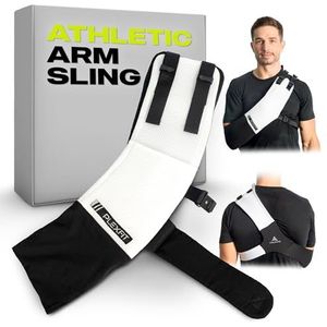 PLEXFIT Atletische armsling (groot rechts, wit en zwart)