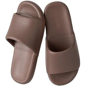 Non-slip Bathroom Slippers,Soft Slippers,Indoor And Outdoor Platform Pool Slippers Shower Slippers (Color : Chestnut brown, Size : 35/36)