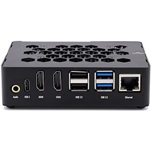 KKSB Rock 5B behuizing met koellichaam - zwarte aluminium behuizing