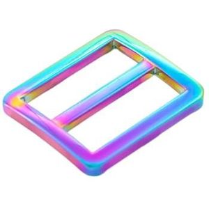 Verstelbare Triglides-schuifgespen, 5 stuks metalen schuifsluiting met drievoudige glijders for riem, tas, schoenen, kleding en leer(Multi,38mm)