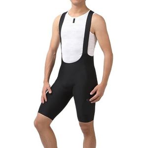 LPHFDCS Fietskleding voor heren, fietsbroek voor heren, zomer fietsbroek met riempje, fietsbroek voor racefiets, mountainbike, sneldrogend, ademend, korte fietsbroek (Zwart, 3XL)