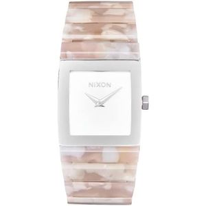 NIXON Lynx Acetate A1259 - Silver/Multi - 50m Water Resistant Analog Watch (23mm Watch Face, 23mm Stainless Steel Band)