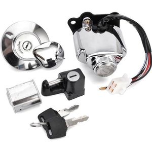 Voor VT250 Magna 250 Steed Shadow 400 VT600 Contactslot Brandstoftankdop Stoelvergrendeling Sleutelset Motorfiets Contactslot