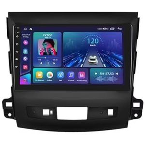 Android autoradio voor Mitsubishi Outlander 2 2006-2012, 9 inch touchscreen autoradio Autoaccessoires met GPS Bluetooth FM RDS HiFi WiFi(F5 6+128G)