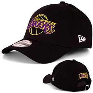 New Era Baseball Cap Basecap heren Limited Edition met extra team borduurwerk op de achterkant NFL, NBA, MLB pet 9Forty Snapback Yankees, Bulls, Dodgers, Lakers, Sox, LA Lakers Black V3, Eén maat