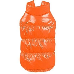 YAOTT Herfst Winter Puppy Kat Warm Down Jas, Verdikking Waterdicht Winddicht Fleece Voering Huisdier Hondenjas, Gewatteerde Jas Kleding voor Teddy, Yorkshire Terrier, Chihuahua Oranje M