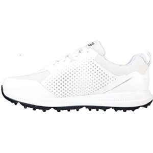 Skechers Go Elite 5 Arch Fit golflaarzen, waterdicht, voor dames, Wit synthetisch textiel Navy Trim, 38.5 EU