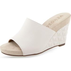 Aerosoles Pierce Wedge Sandaal voor dames, Eierpunch Pu Leer, 38.5 EU