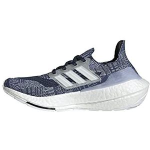 adidas Ultraboost 21 Running Shoes, Crew Blue/White/Crew Navy, 4.5 US Unisex Big Kid