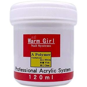 Warm Girl nagel poeder, grote capaciteit, 120g, nail art, manicureset, roze voor nagels collectie set