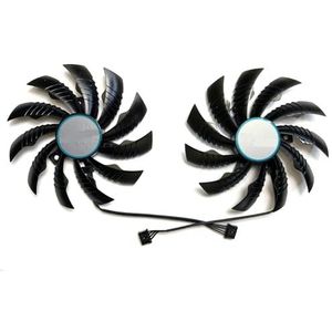 Voor GIGABYTE voor GeForce RTX3050 3060 3060ti voor EAGLE OC grafische kaart vervangende ventilator PLD10010S12H(A pair of fans)