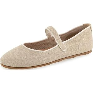 Aerosoles Vrouwen Perry Mary Jane Flat, goud metaal gebreid, 5.5 UK, Goudkleurig metaal gebreid, 5.5 UK Wide