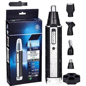 Birshe Neustrimmer Trim neus-, oor- en wenkbrauwhaar - Volledig afspoelbaar - Huidbeschermer - Roestvrijstalen messen - Geschikt voor onder de douche Trimmer voor neus