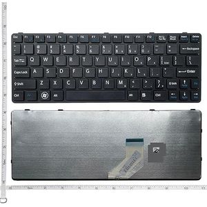 GZEELE Voor SONY voor VAIO SVE11 SVE111A11T SVE11115CP SVE11115ECP SVE11115ECW Engels toetsenbord US 149036311 wit/zwart kleur(US Black)