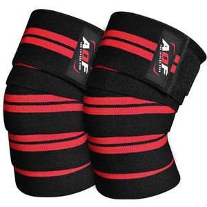 Kniehoezen (1 paar) - Ondersteuning en compressie voor gewichtheffen - 7 mm neopreen - Nordic Lifting (zwart) (XL