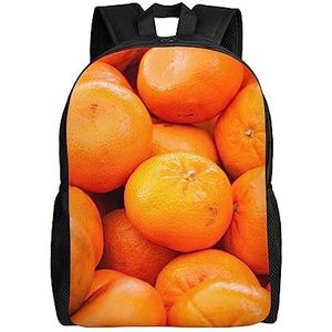 Oranje Rugzak Toevallige Reizen Daypacks Lichtgewicht Laptop Zakken Camping Tas Voor Vrouwen Mannen, Zwart, One Size, Reizen Rugzakken