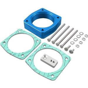 Gasklephuis Montage Voor Nissan 350Z Voor Altima Voor Maxima Voor Quest 3.5L V6 Voor VQ35DE Motor Gasklephuis Spacer Smoorklepaansluiting(Blue)