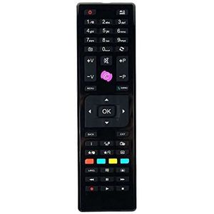 Vsnetwork Vervangende afstandsbediening RC4875 voor Telefunken JVC Bush Logica Universele afstandsbediening voor Telefunken LCD LED Plasma TV geen programmering