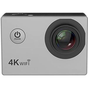 Actiecamera, Actiecamera vol HD 4K 3 0 fps Wifi 2.0"" Screen Waterdichte onderwatercamerasporten DV Cam(Option 4,Silver)