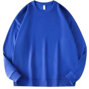 Leader of the Beauty Unisex oversized sweatshirt met ronde hals heren pullover truien lange mouwen herfst outfits 2024, Klein Blauw, S