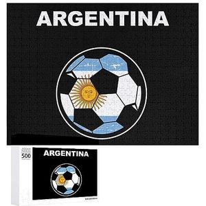 Argentinië Voetbal Grappige Jigsaw Puzzel Houten Foto Puzzel Gepersonaliseerde Aangepaste Gift Voor Mannen Vrouwen 300/500/1000 Stuk