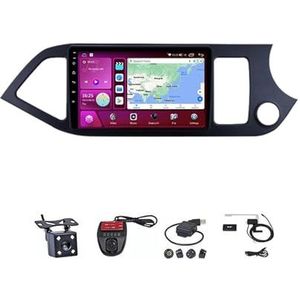 Android Touch Screen Car Stereo 10 Inch Car Stereo Radio Plug And Play Autotoebehoren Autoradio met Bluetooth En Navigatie En Achteruitrijcamera Voor Kia Morning Kia Picanto 2011-2016(M150S WIFI 2G+