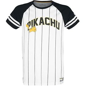 Difuzed POKÉMON - Running Pika - Heren T-shirt met korte mouwen (XL) Wit