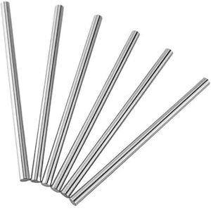 Optische stang, recht, lichtstaaf, chroomstang, bewerking, stijve geleiderail, zachte stang, 2 stuks