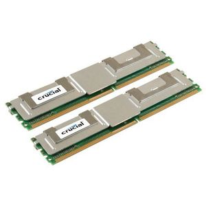 Crucial CT2KIT25672AF667 werkgeheugen 4 GB (667 MHz, CL5.0, 2 x 512 MB) DDR2 RAM-kit
