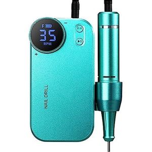 Elektrische nagelvijl, Elektrische nagelboormachine & powerbank 2 in 1 oplaadbare 35000 RPM elektrische nagelvijl, draagbare nagelboren for acrylnagels voor zowel natuurlijke als kunstnagels (Color :