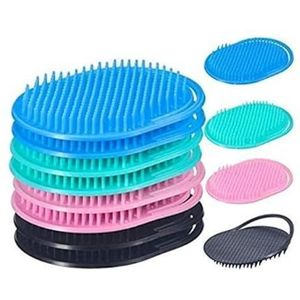 Tuojiezhe Draagbare slanke zakkam met zachte afgeronde uiteinden voor zachte hoofdhuid en haarverzorging (verpakking van 12 stuks, verschillende kleuren)