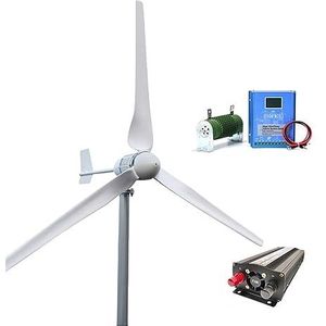 10KW Windturbine Generator 48V 96V Op Raster Energie Generatoren Energie Windmolen Met MPPT Controller Inverter Brede Toepassingen(3KW Off Grid)