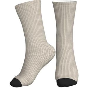 GUOLGP Roze Schets Zeilen Print Mid-Tube Sport Sokken Voor Mannen Vrouwen Hardlopen Met Antislip Fit Gym Jogging Training, 1 zwart, One size